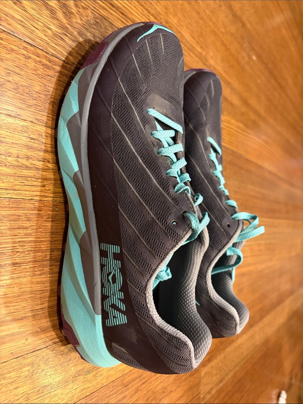HOKA Torrent Women’s Trail Running Shoes Size 10.5 Black Turquoise
